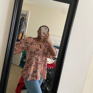 Off the shoulder floral top